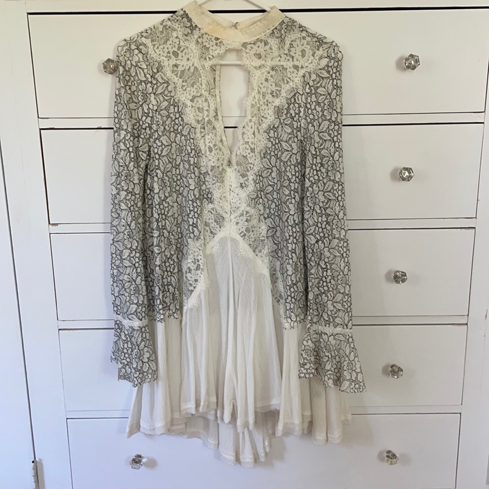 Free People Lace Boho Tunic Dress